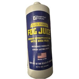 Essential Values Fog Machine Liquid - Fluid for Smoke 32oz Medium Density NEW